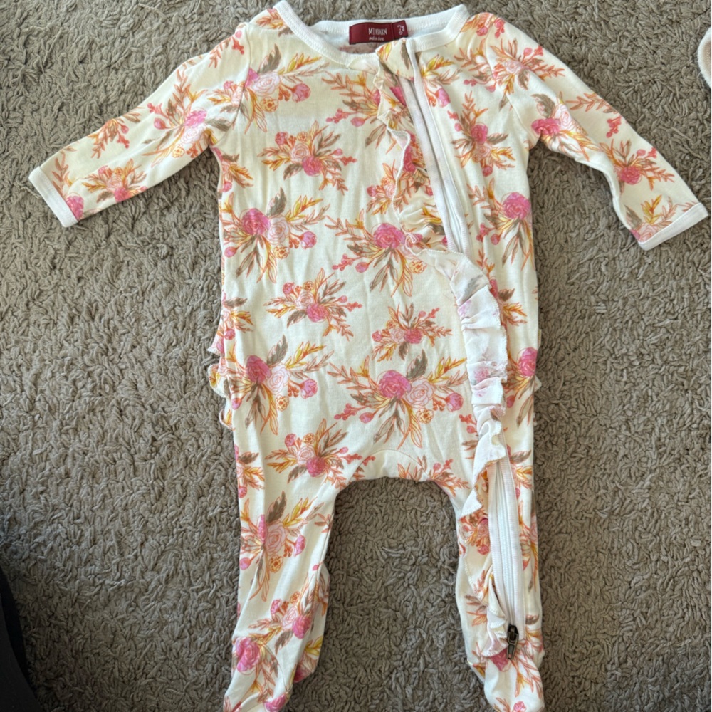 5 for $25 ✨ milkbarn Pink and Cream Kids One Piece